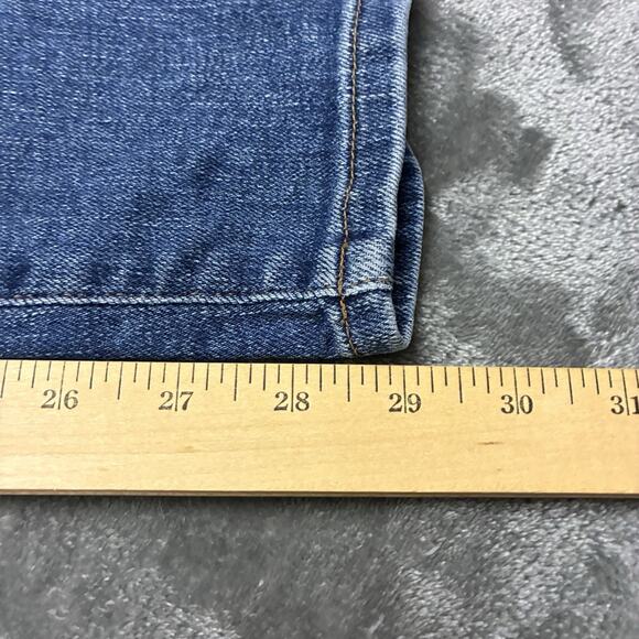 Madewell Stovepipe Jeans Womens 31 Blue Straight Ankle Medium Wash Denim Pants - Picture 10 of 11